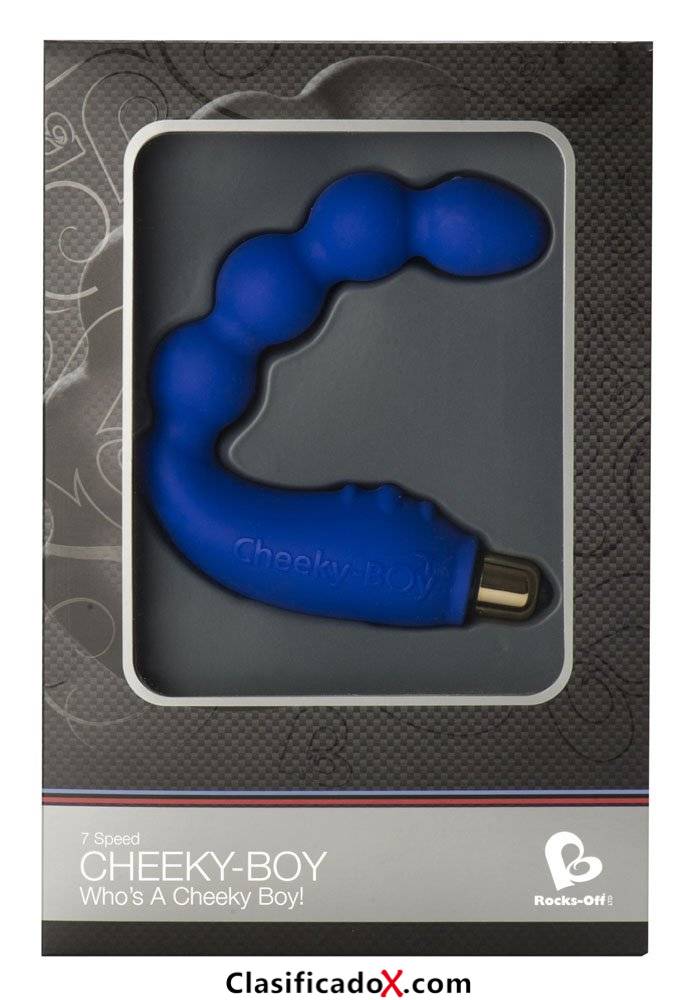 Rocks-Off Cheeky-Boy Masajeador Prostático, 7 Velocidades, Color Azul - 148 gr. Envíos a Guipúzcoa