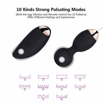 Sensaty Bolas Chinas Huevo Vibrante con Control Remoto con 10 modos,Ejercicios Kegel Bolas de vibración bola de ejercicio vibradores masajeadores eléctricos USB recargable Kegel hembra (violeta). Enví