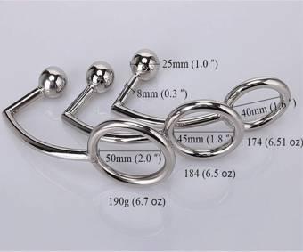 2 Bolas De Gancho Anal Anillo De Pene De Castidad Masculina Bloqueo De Pene Con Bola Plug Juguetes Sexuales 3 Tamaño Para La Opción,A,45Mm. Envíos a Guipúzcoa