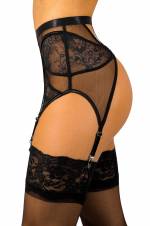 sofsy Liguero de Encaje/Liguero de Tirante con Tiras y Clips para Medias de lencería (Liguero se Vende por Separado de Las Medias) Black 7 - XXX-Large. Envíos a Valladolid