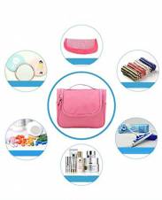 CINEEN Bolso cosmético/hogar Almacenamiento Paquete/Bolsa de Viajes/Neceser para Colgar Impermeable con Gancho y Mango para Organizar Accesorios de Baño （Rosa）. Envíos a València