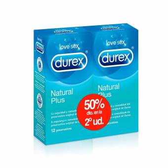 Durex Preservativos Natural Plus Pack Ahorro 2 x 12 Condones. Envíos a Cuenca