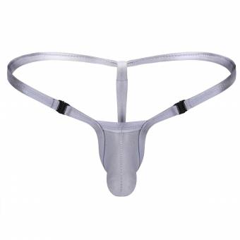 YiZYiF Sexy Tanga de Hilo Hombre la Ropa Interior Atractiva Bikini Bóxer Slip para Hombre Plateado M. Envíos a Teruel