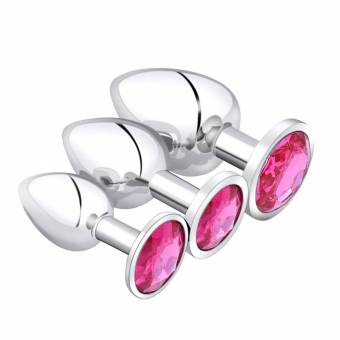 feigu 3 unidades 1 Set Acero Juwel Butt Play Plug Sex juguete para adultos. Envíos a Huelva