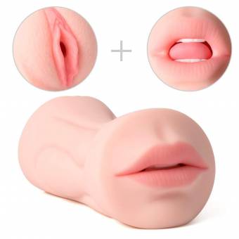 ZEMALIA Elena Masturbador Masculino Realísta, Juguetes Sexuales de Sexo Oral, 3D Simulación de la Vagina, la Lengua y los Dientes, Juguete Erótico para Adultos. Envíos a Illes Balears