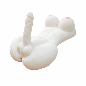 Gawe Jwcdc Realista Shemale Silicona Sex Love Doll Torso Masturbador Juguetes para Adultos Estilo de Carne con Pecho Grande y pene Grande y Agujero Anal, Color 2. Envíos a Melilla