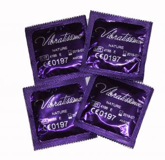 Paquete de 100 preservativos de naturales VIBRATISSIMO para una sensación auténtica, real y extra húmeda (fabricados y testados en Alemania). Envíos a València