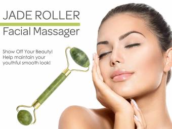 Uteruik Rodillo de Jade antienvejecimiento 100% Natural Jade Facial Rodillo curación Adelgazamiento masajeador (Rodillo de Jada). Envíos a Albacete