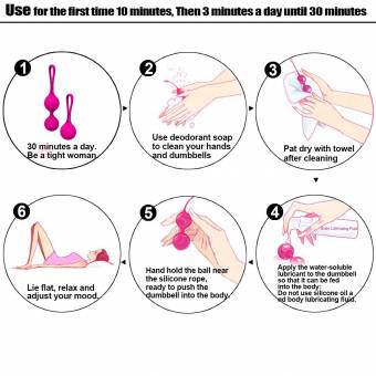 XSEXO por Médicos para el Control de la Vejiga y Ejercicios del Suelo Pélvico Juego de 2 Bolas Kegel Premium Silicone Vaginal y Mejorar el Control de la Vejiga y Problemas de la Incontinencia. Env?
