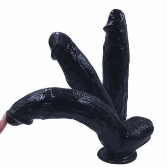 30 cm Consolador Enorme - Hireomi Real de Hombres Dong Pene con Ventosa y Testículos (Negro). Envíos a Guipúzcoa