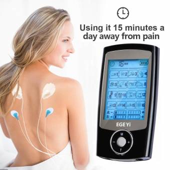 Electroestimulador Digital Masaje EMS TENS,Masajeador Digital,Recargable con 16 Modos y 8 Almohadillas ideal para Tensión y Manejo del dolor ciático y alivio del muscular. Envíos a Albacete