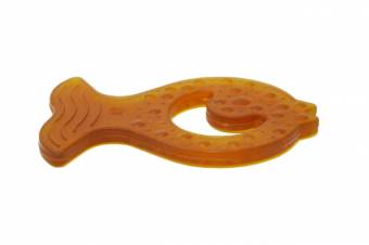 Anillo de dentición orgánico para bebés de 3 meses en adelante - Juguete para bebés hecho con goma natural de la mayor pureza - El anillo de dentición no posee PVC, BPA, ftalatos y nitrosaminas 