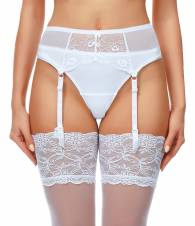 Merry Style Liguero de Encaje Lencería Sexy Ropa Interior Mujer 911(Blanco2, M). Envíos a Sevilla
