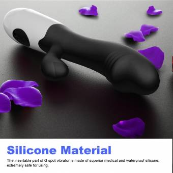 Philotoys Vibración Dual Masajeador Impermeable de Manos de Silicona de 30 Frecuencias (Negro). Envíos a Almería