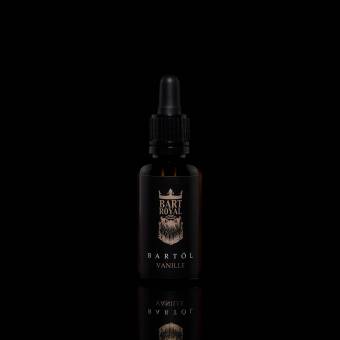 Aceite para el cuidado de la barba «Vanille» de Bart Royal, aceite de lujo para la barba, eficiente y de alta calidad real para una barba completa / barba de tres días blanda, suave y lisa, 30 ml. Env