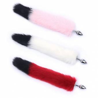 Rawdah aleación de aluminio Plug Anal Fox Tail Butt Plug Juguetes sexuales anales Anal Plug Tail (Rosado). Envíos a Granada