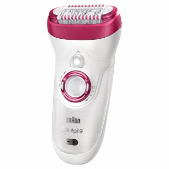 Braun Silk-épil 9 9-538 - Depiladora seco y húmedo, sin cable, con 3 accesorios, incluido un cabezal de depilación facial. Envíos a Almería