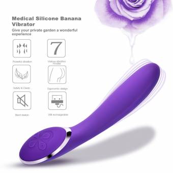 Vibrador Masajeador Forma Banana para Mujer Tamaño más Grande Vibración más Fuerte y Impermeable IPX8. Envíos a Almería