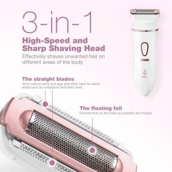 Lavany Depiladora y Kit de Cepillo de Limpieza Facial, 4 en 1 Afeitadora Mujer para Damas en Húmedo y Seco, Depiladora Electrónica Recargable para Piernas y Axilas, la Línea del Bikini. Envíos a Grana