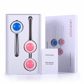 Louviva - Bolas da Masaje de Manos., Silicona medicinal, Fácil de Usar y Lavar, Masajeador para Mujer (Rosa y Azul). Envíos a Huelva