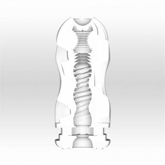 Tenga Air Tech Gentle, Funda Masturbadora, 6.9 × 15.5 x 6.9 cm, Color Blanco / Gris - 235 gr. Envíos a Murcia