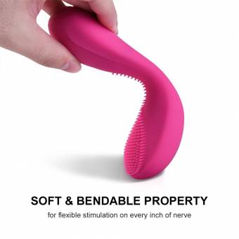 Utimi Mujeres Punto G Vibrador en Silicona 7 Frecuencias Masajeador del Clítoris con Brush Head Estimulador de Masturbación. Envíos a Valladolid