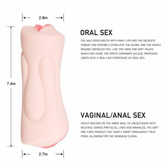 Lovey Angel Silicona Mastur-bador de hombre ,3D Realista Vagina y Boca Reutilizable , Super Suave ,Silicona de Grado Médico. Envíos a Granada