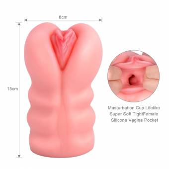 Para Mas-turbador de Silicona Hombre,Va-gina 3D Realista Masculino,con Calentador de USB (Rosa). Envíos a Navarra