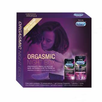 Durex Intense Orgasmic Night Box, Gel Estimulante y 12 preservativos. Envíos a Granada