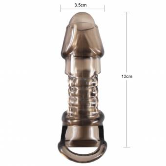Fundas para Pene Extensión, James Love Pene sleeve con Polla Anillos, Juguetes eróticos para Hombre ( Negro). Envíos a Almería