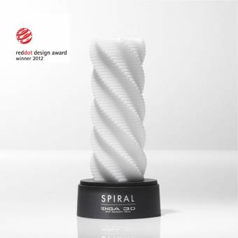 Tenga Spiral 3D, Funda Masturbadora, 4.8 x 11.6 x 4.8 cm, Color Blanco - 126 gr. Envíos a Huelva