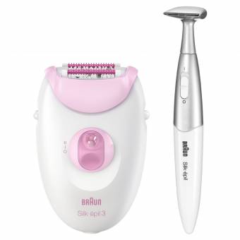 Braun Silk-épil 3 3-321 Braun Silk-épil 3 3-321 - Depiladora con rodillos de masaje y recortadora para la línea del bikini. Envíos a Huelva