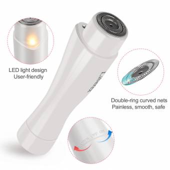 Depiladora Facial - Liberex Depiladoras Femeninas Electrica SIN dolor con LED Luz para Labio, Cara, Brazo, Piernas, Axila y Bikini, Blanco. Envíos a València