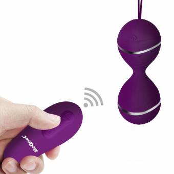 BEQOOL Bolas Chinas Kegel Suelo Pélvico Músculo Ejercicio Huevo Vibrador Control Remoto Impermeable Silicona Médica Masaje Bolas para Mujer Color Púrpura. Envíos a Huelva