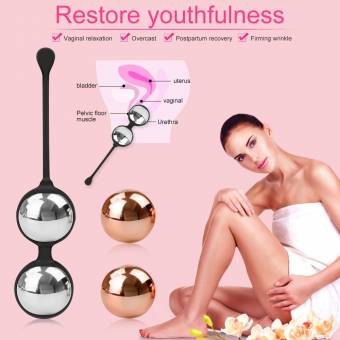 BEQOOL Bolas Chinas Kegel Ejercitador Suelo Pélvico Músculo Impermeable Silicona Médica Masaje Ball Control de Vejiga para Mujer (2 color). Envíos a Huelva