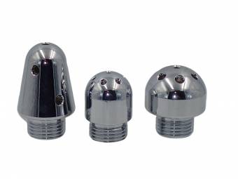 Saphira toys. Juego de limpieza anal de metal. Enema. Vaporización lateral Longitud 130mm. 3 cabezales de diámetro 20 mm 27 mm 32 mm. Envíos a La Rioja