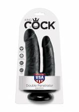 King Cock Double Penetrator Negro Dildo Doble Penetración - 610 gr. Envíos a Granada