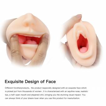 Xoolover Mas-turbador Realísta Juguete del Adultos, 3D Simulación de Combinación de la Vagina, la Lengua y los Dientes, Diversión para los Hombres. Envíos a Almería