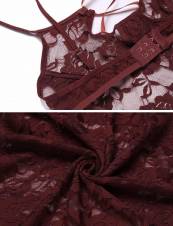 Avidlove Mujer Camisón Transprente Ropa Erótica Encaje Pijama Ropa Interior Picardias Correa Cuello V. Envíos a Segovia