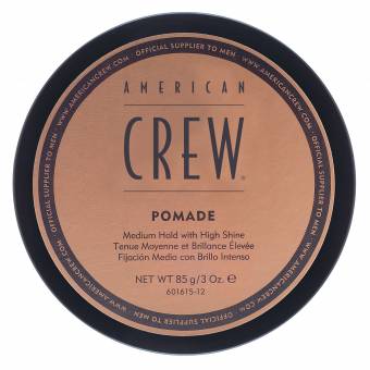AMERICAN CREW POMADE MAN - Pomada de fijación media con brillo alto para hombre, 85 gr. Envíos a Almería
