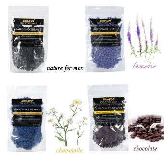Calentador de cera profesional con capacidad de 500ml, depilación de vello androgénico para tener un cuerpo bikini, con 4 x 100g frijoles de cera de diferentes fragancias de manzanilla, lavanda, origi