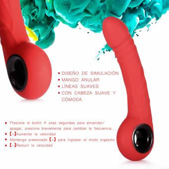 Masajeador, Louviva masajeador con 7 modos-Rojo. Envíos a Granada