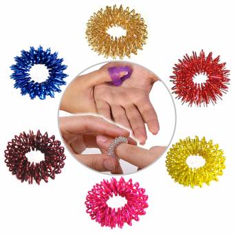 La acupresión masaje Sujok anillo en colores surtidos Conjunto de 6 piezas con el pulgar acupresión libre. Envíos a Guipúzcoa