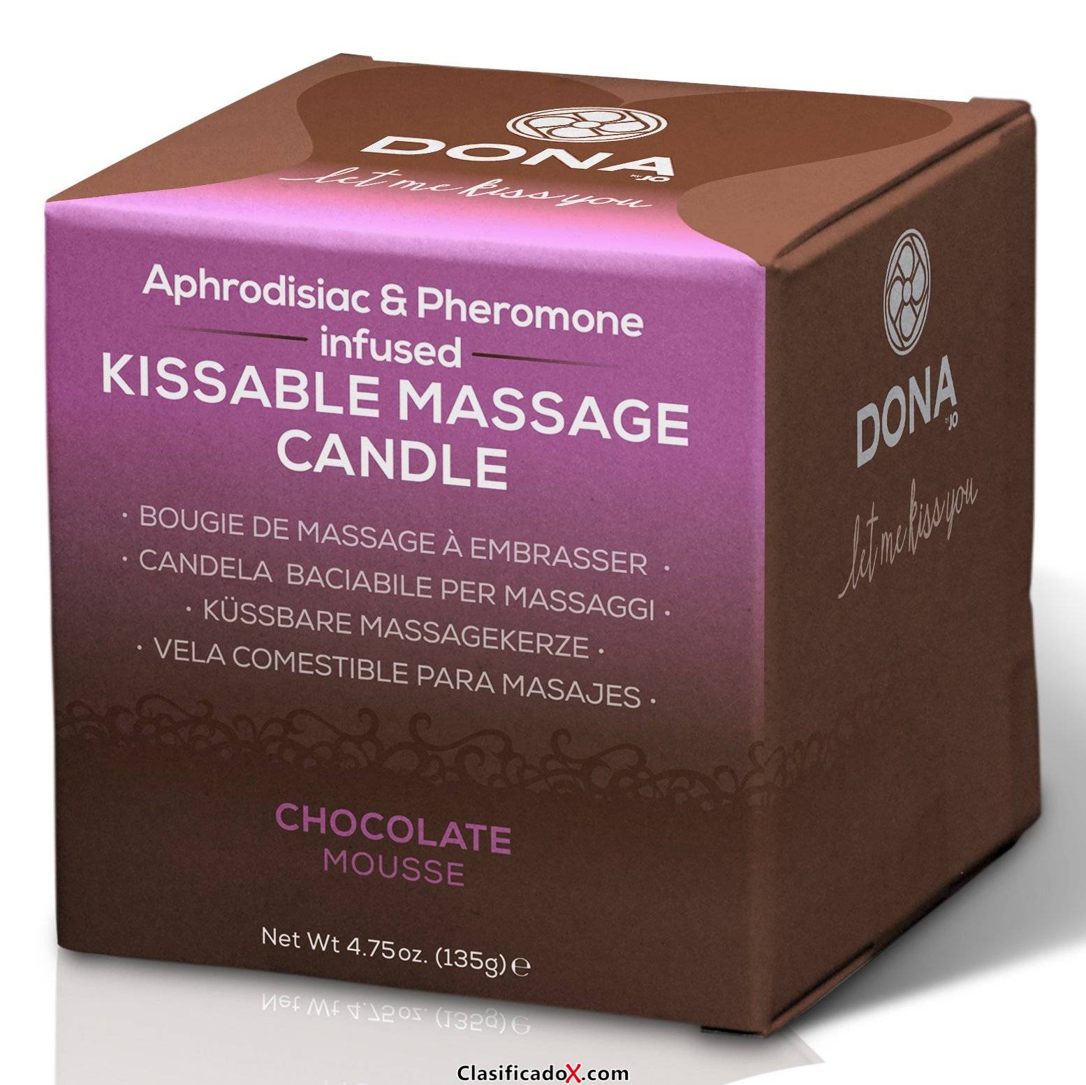 DONA VELA DE MASAJE CHOCOLATE 135 GR. Envíos a Guipúzcoa