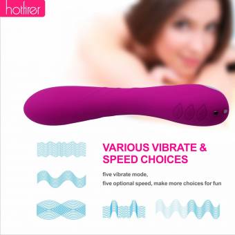Vagina Vibrador Masajeador Hotfirer Silicona Penes G-Punto Estimulación 10 Frecuencias Impermeable Mujer Juguetes Sexuales Vagina y Clitoris Vibrante Vibrador (Púrpura). Envíos a Almería