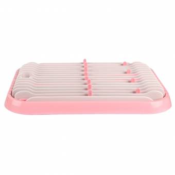 Escurre Biberones, Foxom Secador de Botellas, Bandeja de Secado para Biberones y Accesorios, Rejilla de Secado con Bandeja Antigoteo Desmontable, Rosado. Envíos a Huelva