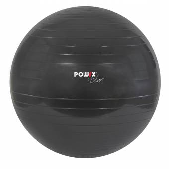 POWRX Deluxe - Pelota de gimnasia, yoga, pilates, color antracita, tamaño 65cm. Envíos a Álava