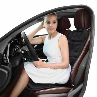 Naipo Respaldo de Masaje Cojín Asiento Masajeador Portátil para Toda la Espalda y Cuello con 8 Motores de Vibración 2 Pads de Calor en Coche Casa Oficina. Envíos a Pontevedra