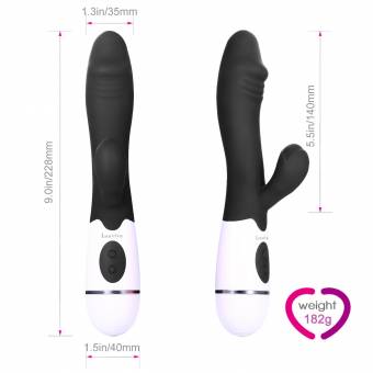 Masajeador, Frecuencia de 10, Impermeable, Louviva(Negro). Envíos a Álava