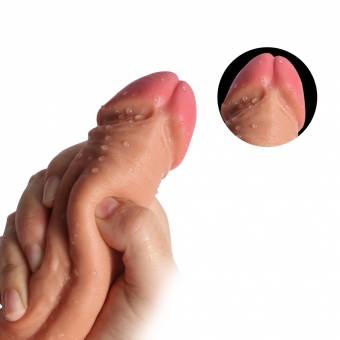 Consolador de Silicona Pura de Doble Capa, Dildo Realista Pene Cock Dong con Potentes Ventosas. Envíos a Almería